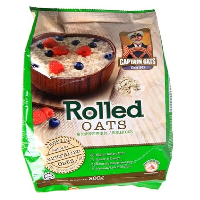Captain Oats 800g (Rolled Oats 3 Packs)