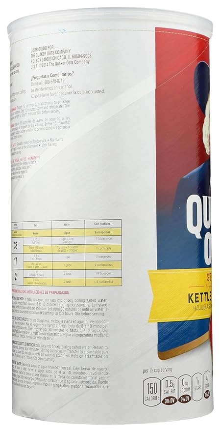 Quaker Oats Steamed Table Kettle Hearty - 47 oz