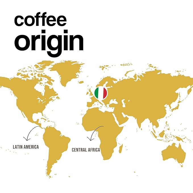 Dongiò Caffè Espresso Milano - 40 Capsules compatible with Lavazza Blue/Black systems Med-Light Roast Coffee (Intensity 6/10) - Roasted and Blended in Italy