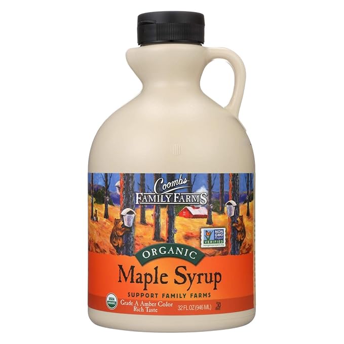 Coombs Family Farms Organic Maple Syrup - Case of 6 - 32 Fl oz.
