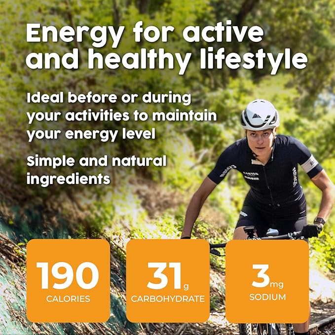 Krono Nutrition Energy Bar - Made with Natural Ingredients - Vegan - Gluten Free - Nuts Free - Soy Free - 50 gram per bars - 12 bars per box (12 count Strawberry &amp Pineapple)