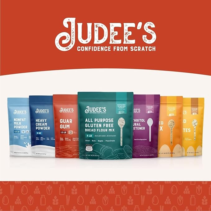Judee's Gluten Free Chickpea Flour - Non-GMO Vegan Gluten Free Flour - Ideal for Pancake Mix Tortillas &amp Banana Bread - 5 lb