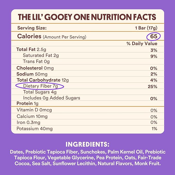 Harken Sweets The Lil’ Gooey Ones Mini Oat Milk Chocolate Candy Bars with Date Caramel Sweetened with Dates No Sugar Added High Fiber Snack Nut-Free Gluten-Free Plant-Based 6 Pouches (30 Bars)