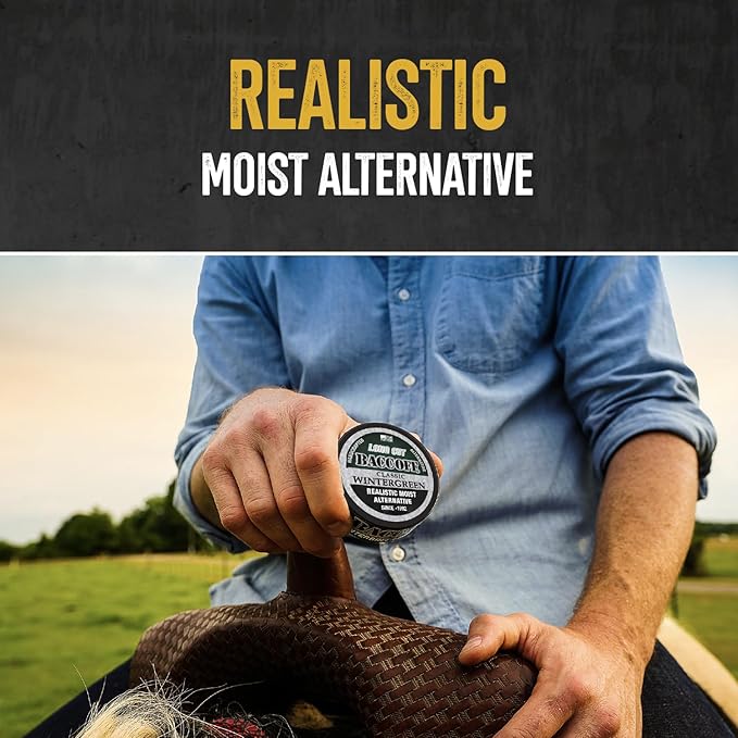1 Can BaccOff Classic Original Long Cut Bold Natural and Smokey Flavor Realistic Moist Alternative