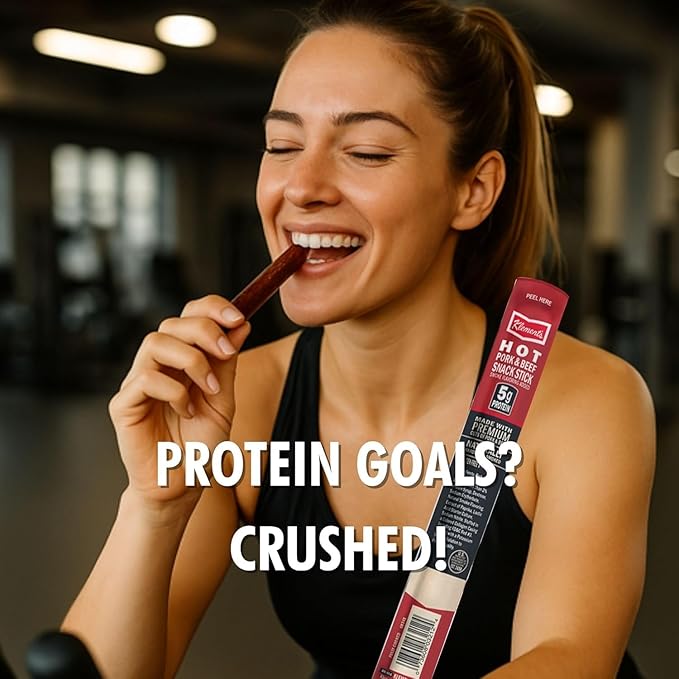 Jerky.com Hot Jerky Sticks - 26 Pack | Pork and Beef Jerky Sticks | High Protein Keto Friendly Low Carb Gluten Free No MSG | Individually Wrapped Jerky Gifts for Men