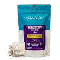 Teeccino Dandelion Herbal Tea 50 Tagless Eco-Friendly Tea Bags - Dark Roast - Caffeine Free Prebiotic Gluten Free 3x More Herbs