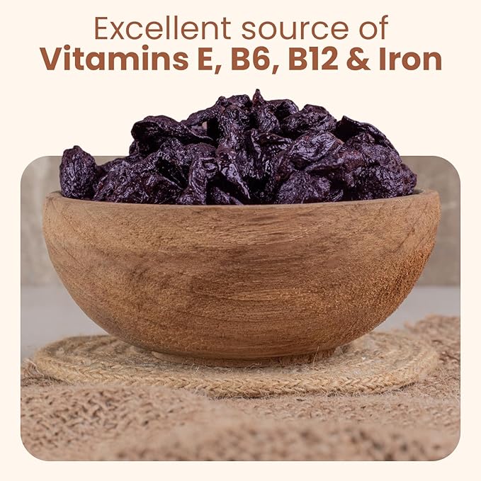 Wellsley Farms Gourmet Dried Plums - Gluten Free and Kosher Certified - Dry Prunes With Fiber Plus Added Vitamins B6 B12 E and Iron - Ideal for Travel School &amp Office Snacks - 44 oz Resealable