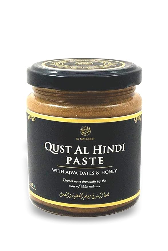 AL MASNOON Qust Al Hindi Paste With Ajwa Dates &amp Honey 250 Grams