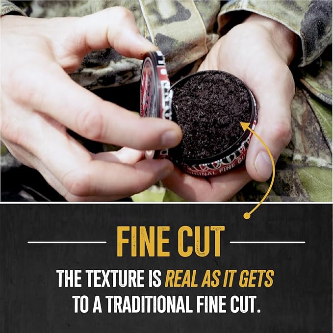 10 Cans BaccOff Original Fine Cut Black Tea Base with Bold Smoky Flavors