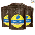 Jerky.com's Teriyaki Turkey Jerky - 3 PACK - Try Our Best Tasting Turkey Jerky Made From Whole Muscle Turkey Breast - No Added Preservatives No Added Nitrates and No Added MSG - 7.5 total oz.