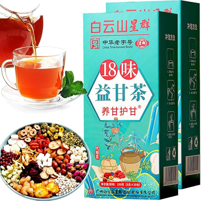 18 Flavors Liver Care Tea Herbal Tea for Liver - Nourish and Support Your Liver Health (60PCS)