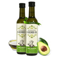 AVA JANE'S KITCHEN - Extra Virgin Avocado Oil - 100% Cold Pressed Natural &amp Unrefined - 480°F High Smoke Point Rich in Potassium &amp Vitamins - Creamy &amp Buttery Taste - 2 Bottle Pack 8.4