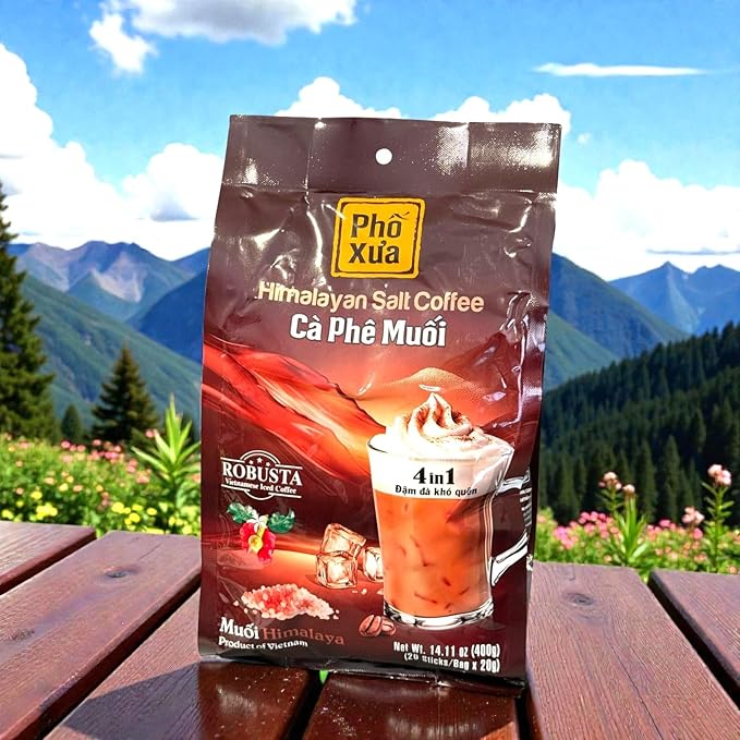 Instant Coffee Powder Quick Dissolving (2 PACKS HIMALAYAN SALT COFFEE)