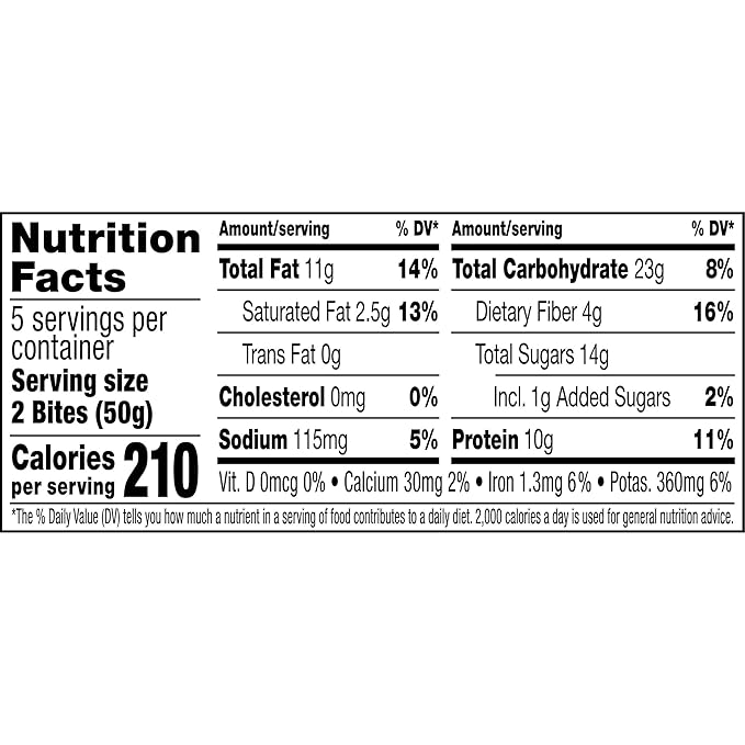 RXBAR Protein Energy Bites Gluten Free Energy Snacks Protein Snacks Dark Chocolate Peanut Butter (60 Bites)