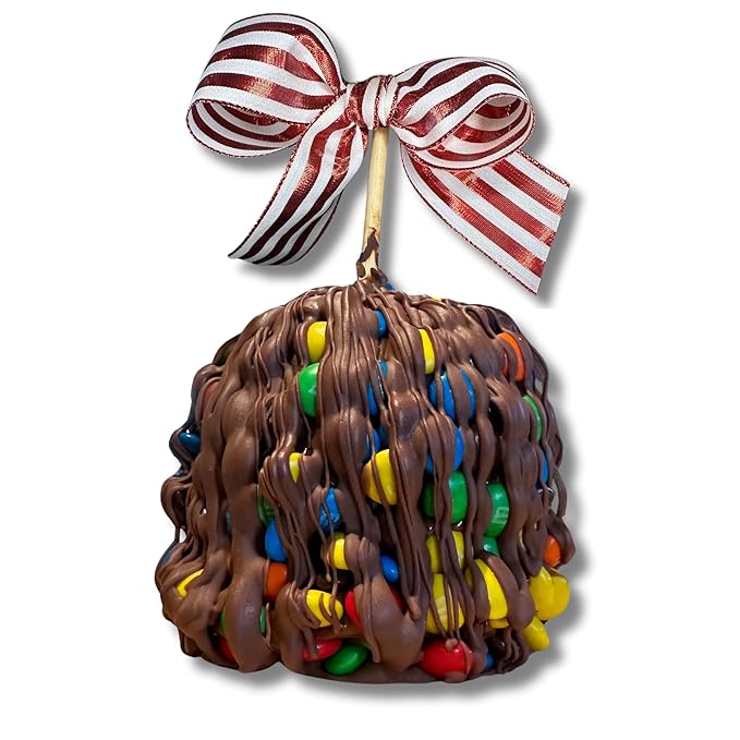 TV's Deli &amp Diner Gourmet Jumbo Caramel Apple | Caramel Candy Buttons &amp Dark Chocolate | Handmade &amp Freshly Prepared (Candy Buttons &amp Dark Chocolate)