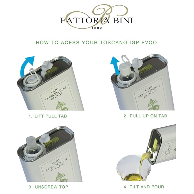 Fattoria Bini Tuscany Extra Virgin Olive Oil from Italy – 2025 Gold Award Winner 900+ mg/kg Polyphenol-Rich Cold-Pressed evoo – No pesticides Versatile for Drinking Cooking &amp Finishing Use