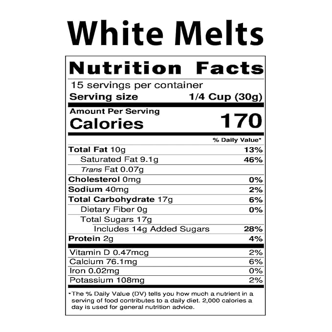 Vermont Nut Free Chocolates Melts (White) 16 Ounces 2 Bags Nut-Free Egg-Free Kosher