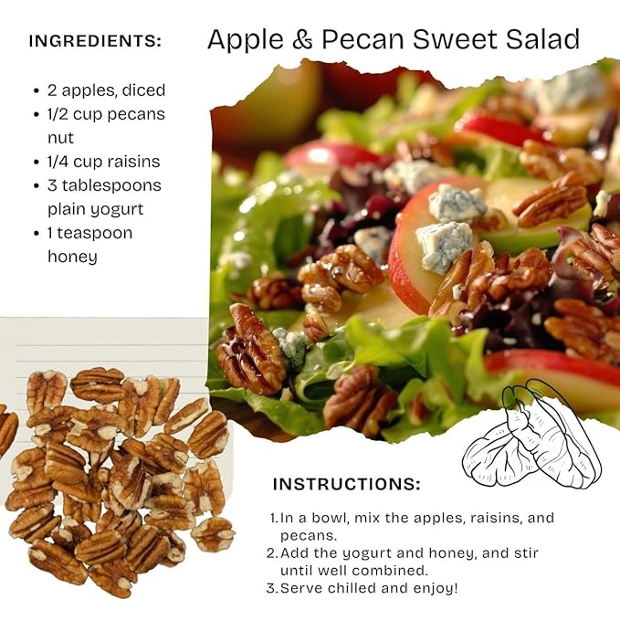 Large Pecan Pieces with Halves 20 lb Bulk | Premium Texas-Grown Raw Pecans | Unsalted Natural &amp Non-GMO | Freshly Shelled Family-Farm Nuts for Baking Cooking &amp Snacking | Gluten-Free |