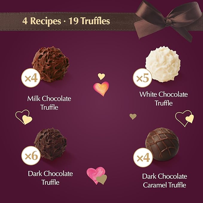 Lindt Valentine's Gourmet Truffles Assorted Chocolate Candy Heart 10.6 oz.