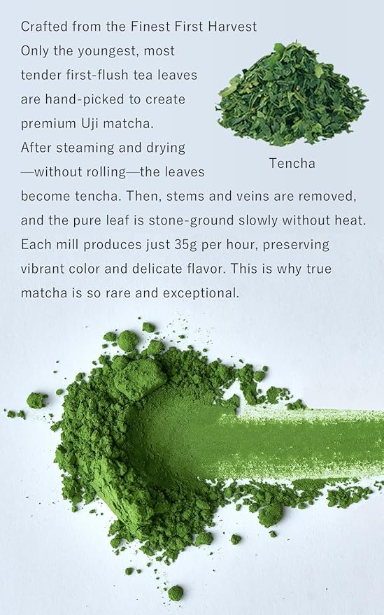 Ujitawara Seichajyo Uji Matcha Kyo-no-hana Since 1926 Ceremonial Grade First Harvest Stone-Milled Matcha from Uji Kyoto (1.4oz / 40g) 64111