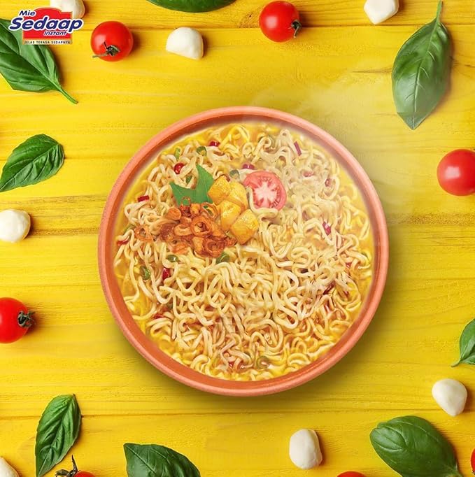 Mi Sedaap Curry Flavor Instant Noodles Pack of 30 – Indonesian curry ramen cups stir fry cup noodles