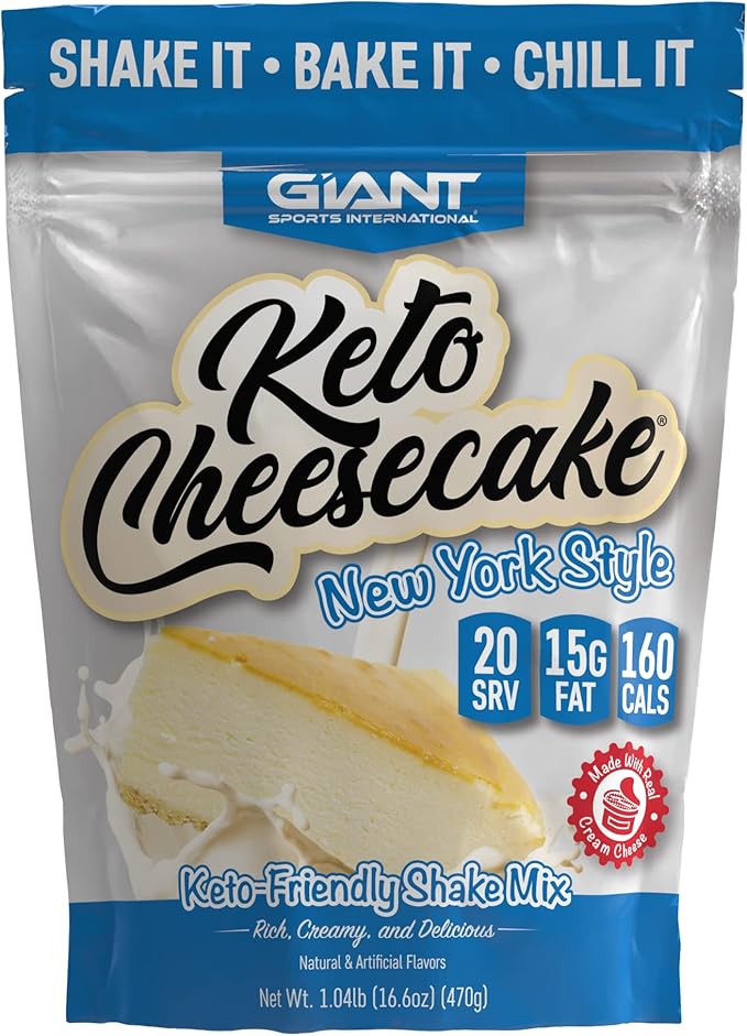 Giant Sports Keto Cheesecake Mix Bundle - Ketogenic Low Carb Powder Mix - 20 Servings