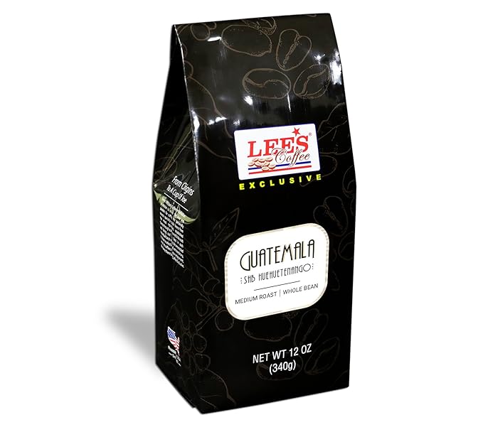Lee's Coffee Exclusive Whole Bean Guatemala SHB Huehuetenango 12 Ounce