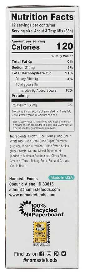 Namaste Foods Gluten Free Muffin &amp Scone Mix 16-Ounce Bags (Pack of 6)