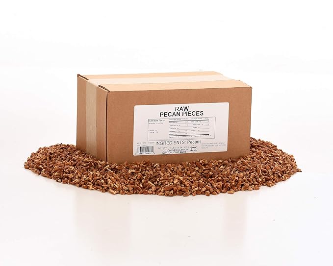 Raw Pecans Pieces Bulk 10 Pound Box Chopped Perfect Pecans for Snacking Baking Mixed Nuts