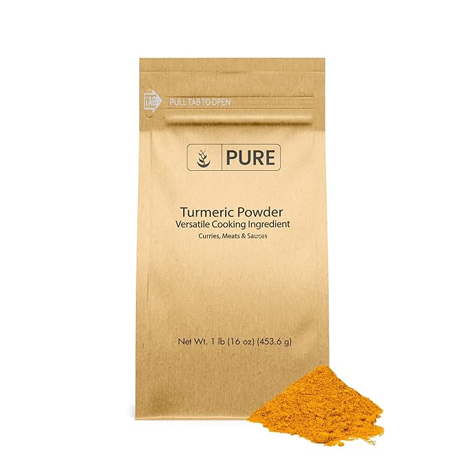 Pure Original Ingredients Steel Cut Oats and Turmeric Powder Bundle Eco-friendly Packaging Natural