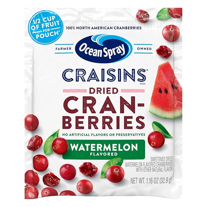 Ocean Spray Craisins Dried Cranberries Watermelon 1.16 Ounce (Pack of 200)