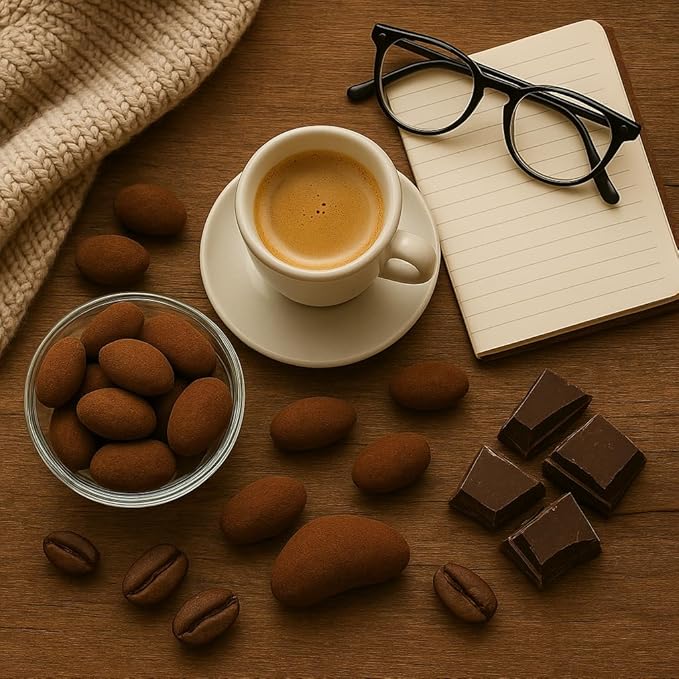 Espresso Dark Chocolate Cocoa Brazil Nuts 16 oz Bag