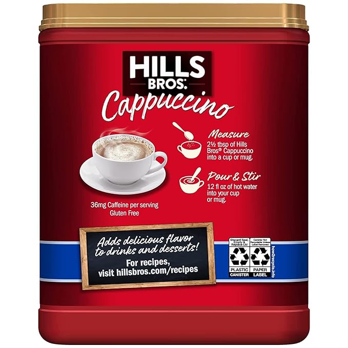 Hills Bros Cappuccino French Vanilla 12 Ounce (Pack of 3)