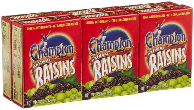Champion Natural Raisins - 8 pk.