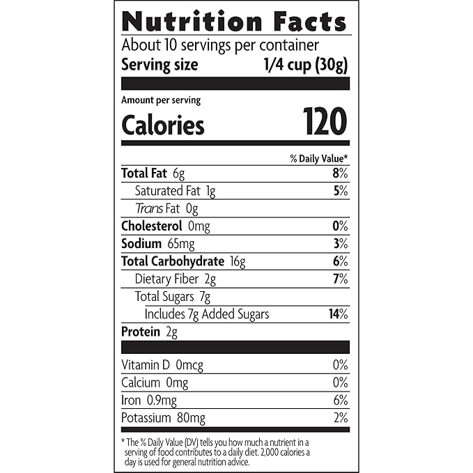 Love Crunch Organic Dark Chocolate &amp Hazelnut Butter Granola 10.6 oz (Pack of 6) Non-GMO Fair Trade by Nature's Path