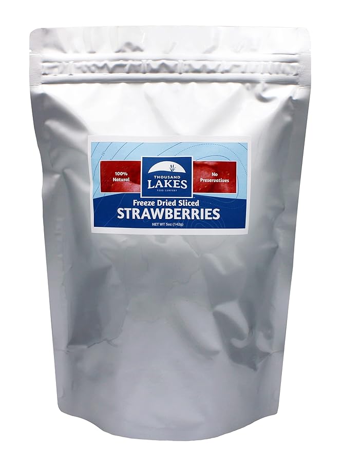 Thousand Lakes Freeze Dried Fruit Bulk Bundle | 100% Strawberries Blueberries and Bananas