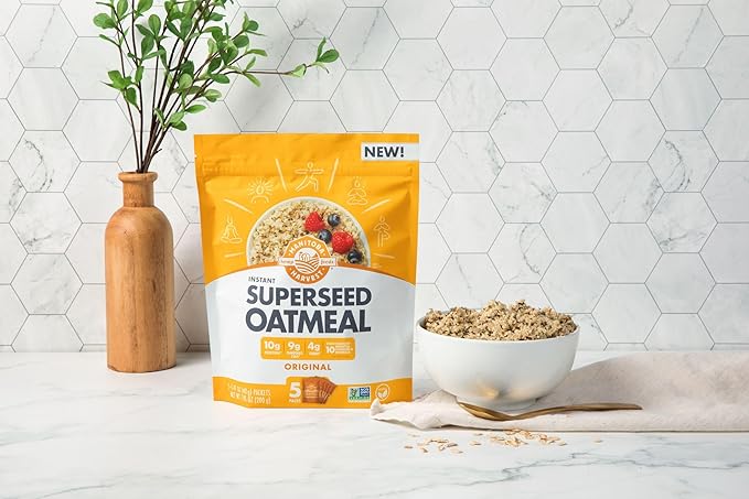 Manitoba Harvest Superseed Oatmeal Original Vegan Friendly Kosher Non-GMO 7 Ounce (Pack of 6)
