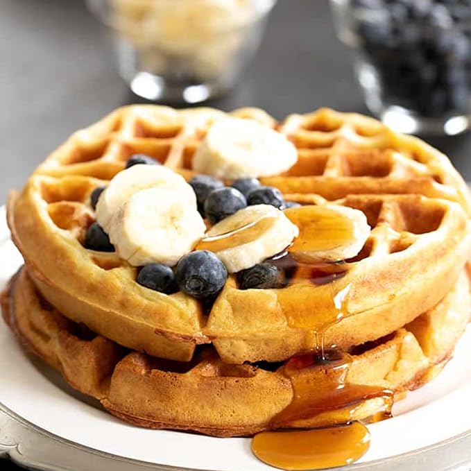 Mochi Foods Banana Macadamia Pancake and Waffle Mix Premium Rice Flour Based Gluten-Free Natural Flavor 2.2 Pounds