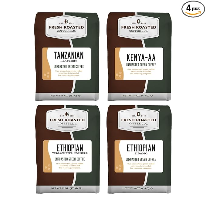Fresh Roasted Coffee Unroasted African Home Roasting Starter Kit Kosher