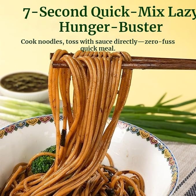 Scallion Oil Noodle SaucSesame Scallion Oil Noodle SauceAuthentic Chinese Flavor Ready-to-Use Stir Fry Sauce for Noodles Rice &amp Dumplings 8.4oz/240g (Two bottle combination pack)