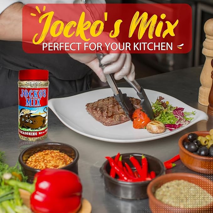 Jocko's Mix Santa Maria Style Seasoning - 15.3oz Bottle Of Tri-Tip Steak Pork and Chicken Seasoning - Santa Maria Grill - Jocko's Mix for Meat Seafood Stew &amp Vegetables