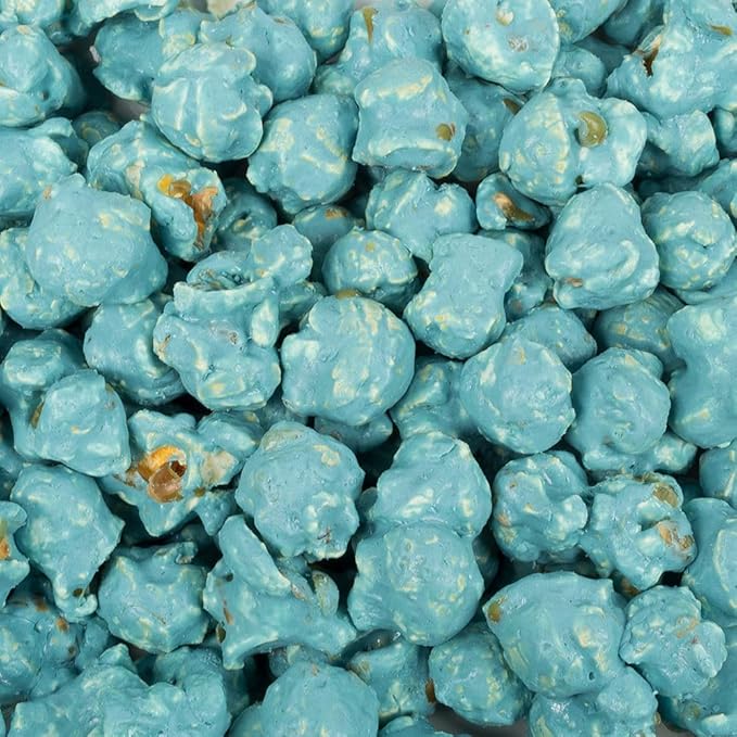 8.74lbs Light Blue Candy Buffet Set With Jelly Beans Lollipops Chocolate Gems Sanded Gummy Bears Fruit Chews and Popcorn For Parties (Feeds 24-36 People) - Candy Only