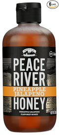 Peace River Pineapple Jalapeño Honey Pineapple Jalapeño Flavored Honey Kosher Gluten Free 12 Ounce (Pack of 6)