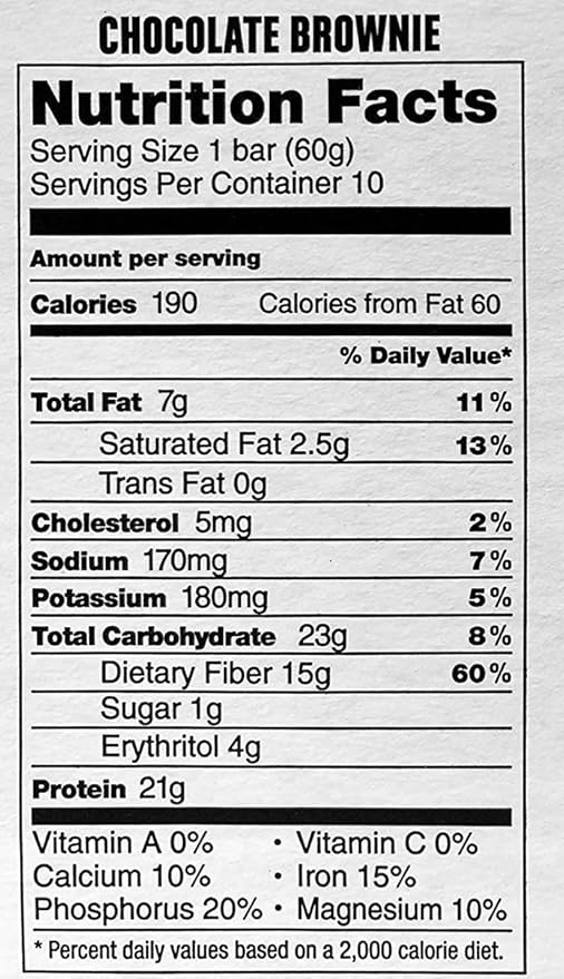Kirkland Signature Protein Bars Chocolate Brownie 2.12 oz 20-count