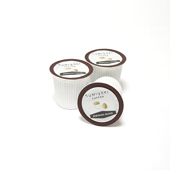 Hokkaido Sumiyaki Blend Coffee K-Cups - Smooth &amp Balanced Single Serve Pods Compatible with Keurig Brewers 12 Count