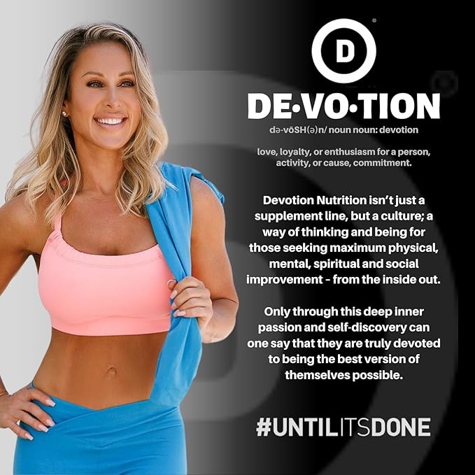 Devotion Nutrition Protein Powder Sinful Cinnamon – 20g Whey Isolate &amp Casein Protein Blend – No Added Sugar Low Carb Gluten-Free Keto-Friendly 1g MCT Kosher – 2lb Pouch