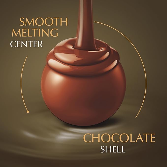 Lindt LINDOR Assorted Chocolate Truffles 90 Count Gift Box Chocolate Candy with Smooth Melting Truffle Center 38.4 oz. Box