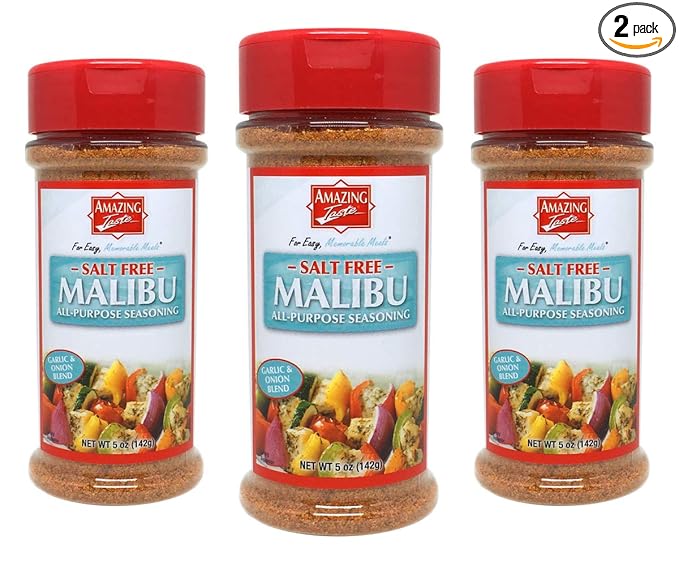 Amazing Taste SALT FREE Malibu Seasoning Shaker Bundle