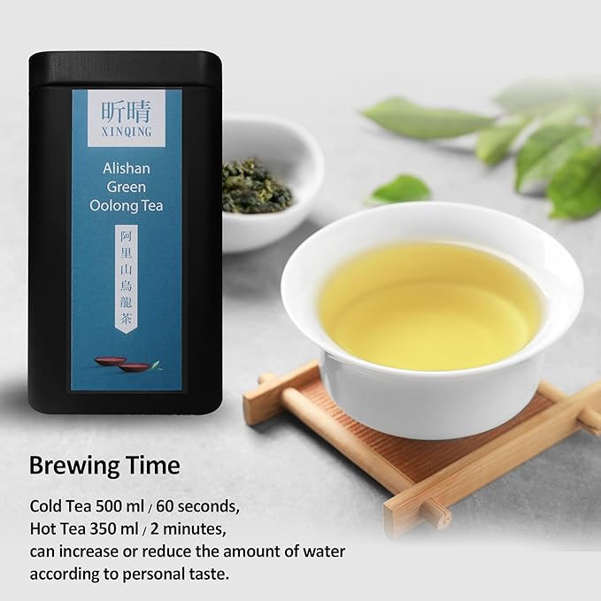 Xin Qing Taiwan Alishan Oolong Tea Alishan Tea Taiwan High Mountain Oolong Tea Taiwan Gaoshan Ulong Tea 150g/5.3oz