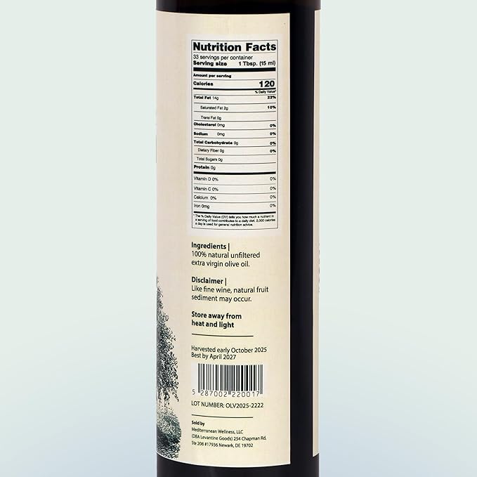 Levantine Premium Extra Virgin Olive Oil